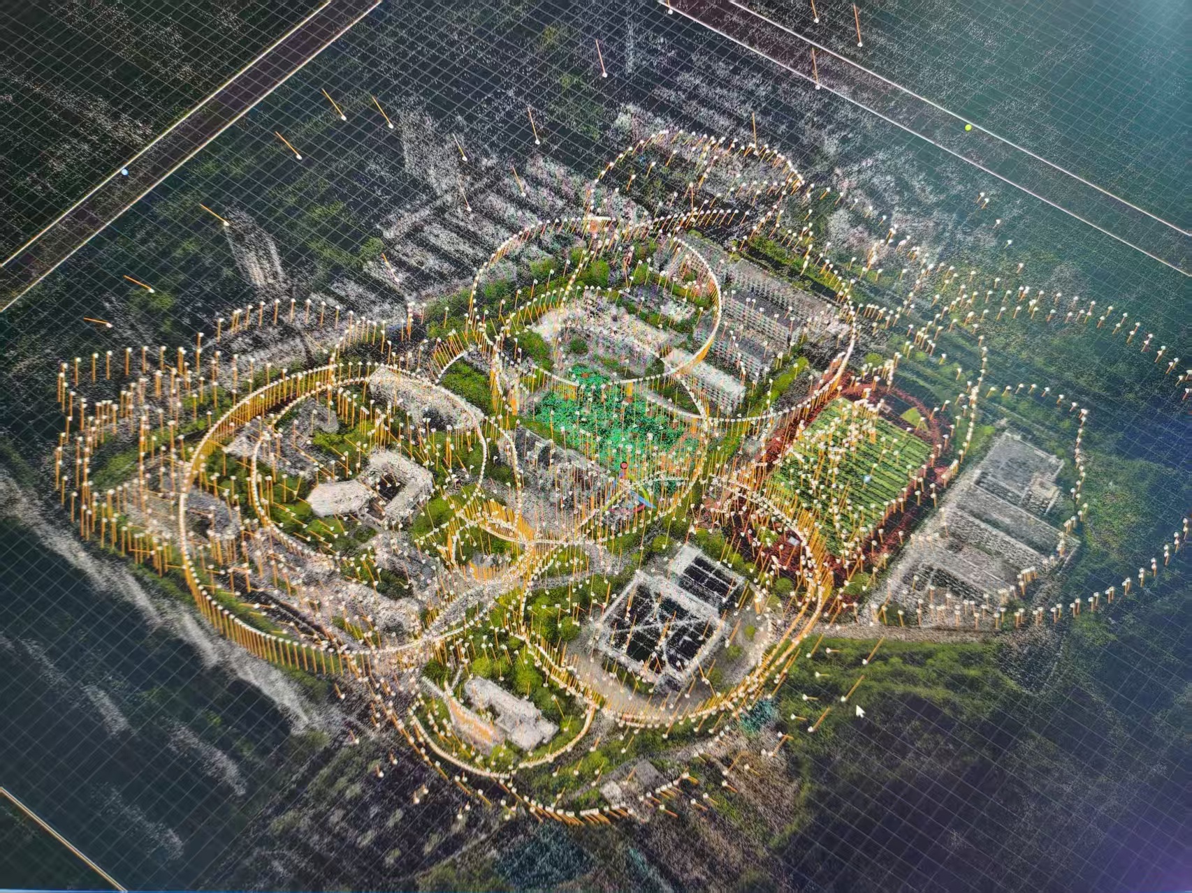 寧海中學(xué)無人機(jī)掃描軌跡 學(xué)校供圖.jpg